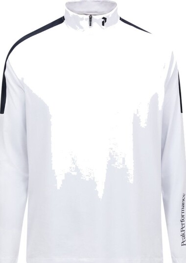 Peak Performance M Half Zip Baselayer Golfgenser herre White Black  X Large