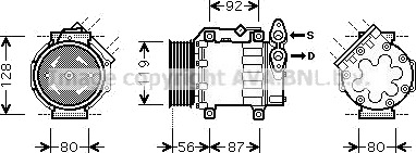 AC kompressor PRASCO FDAK431 AC kompressor PRASCO FDAK431