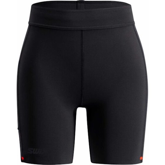 Swix Distance Tights 6inch Dame Jet Black XS Swix Distance Tights 6inch Dame Jet Black XS
