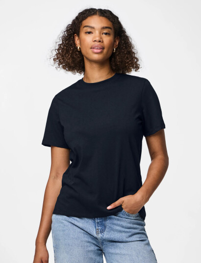 Pieces Pcria Ss Solid Tee Jrs Noos Bc - Navy - XS Pieces Pcria Ss Solid Tee Jrs Noos Bc - Navy - XS