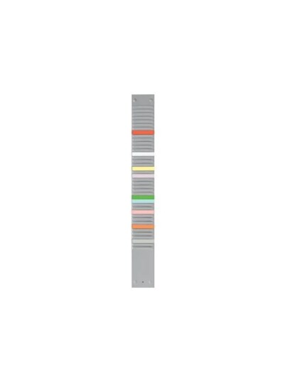 Nobo card planner panel - 40 slots - grey