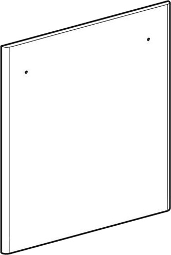 Låge T/Underskab T/Håndvask B=65Cm Grå