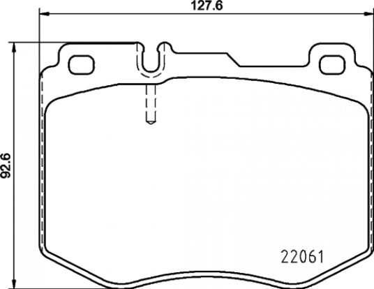 Bremseklosser HELLA 8DB 355 021-671