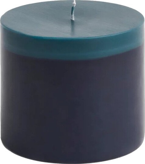HAY Silo Candle blokklys Midnight blue dark teal Ø9,5×8 cm