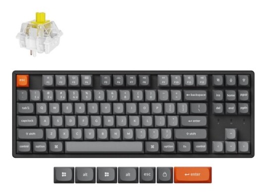 Keychron K8 Max 80% Trådløs + USB + RF K8M J4