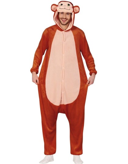 Kigurumi Apekostyme til Voksen Strl Large
