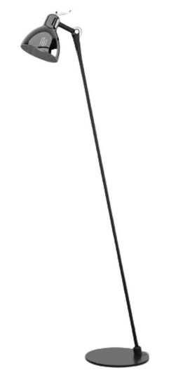 Rotaliana Luxy Glam F0 Gulvlampe Black/Smoke Chrome Semi Transparent