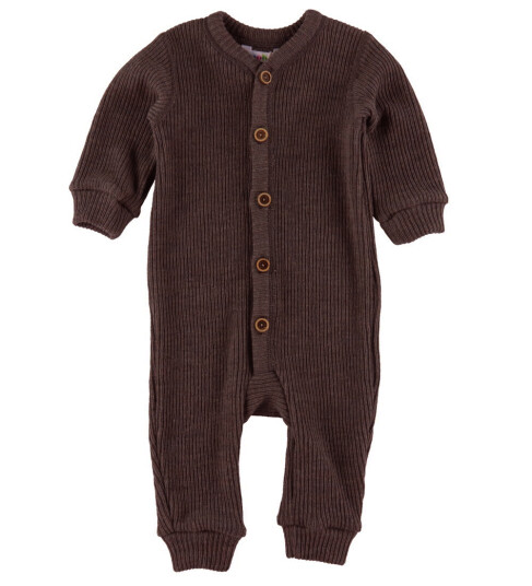 Joha Fullført Strikk Ull Mørkebrun 100 Jumpsuit
