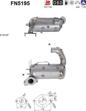 AS FN5195 Partikkelfilter