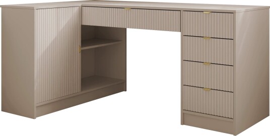 skrivebord Hjørneskrivebord TIRENO beige  