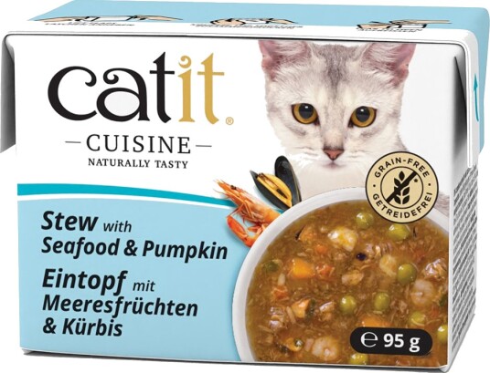 Catit våtfôr Cuisine Stew Sjømat med gresskar 24 x 95 g