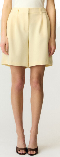 Y.A.S Likka Mid Waist Shorts Gul 38
