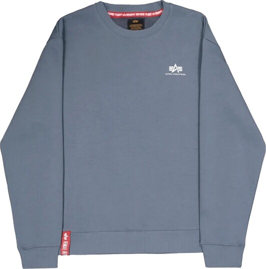 Alpha Industries Basic Sweatshirt Sl   Blue   XXL