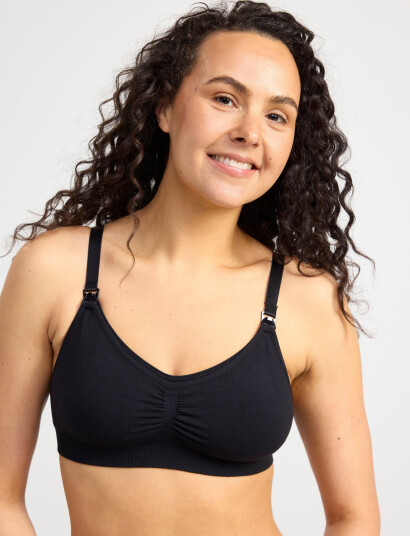 Lindex Bra Seamless Nursing Eco Moda - Black - S Lindex Bra Seamless Nursing Eco Moda - Black - S