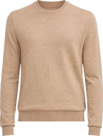 Michael Kors, Herre, Strikkevarer, Beige, 2XL,