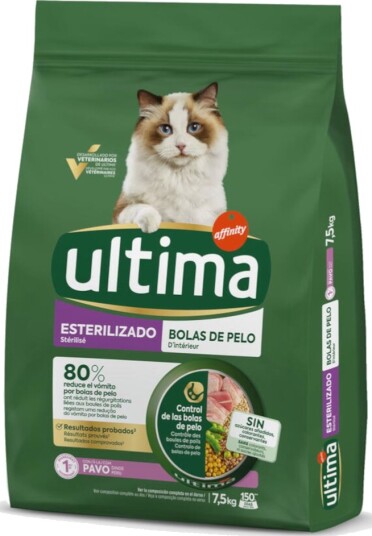 Affinity Ultima Tørrfôr Ultima Cat Sterilised Hairball Kalkun 2 X 7.5 kg Affinity Ultima Tørrfôr Ultima Cat Sterilised Hairball Kalkun 2 X 7.5 kg