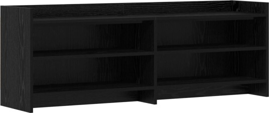  TV skap 135 x 33 x 47 cm Svart eik Konstruert tre