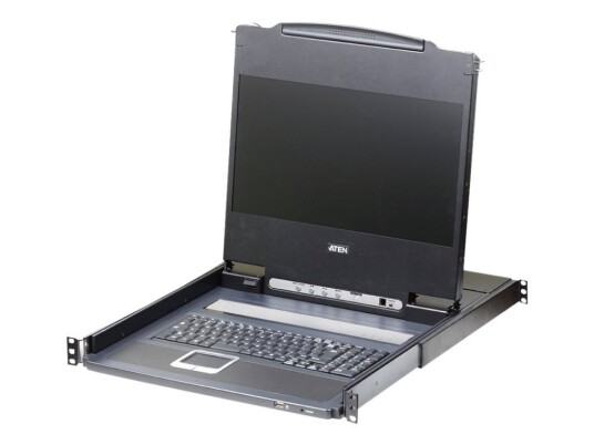 Aten Cl6700mW Kvm-Konsoll - Usb - 17.3" - Kan Monteres I Rack - 1920 X 1080 Full Hd (1080P) @ 60 Hz - 300 Cd/M² - 650:1 - 8 Ms - Hdmi, Dvi-D, Vga - svart 1U