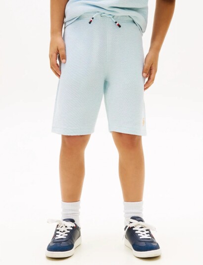 Tommy Hilfiger Th Script Jersey Twill Short Blue 152 Tommy Hilfiger Th Script Jersey Twill Short Blue 152