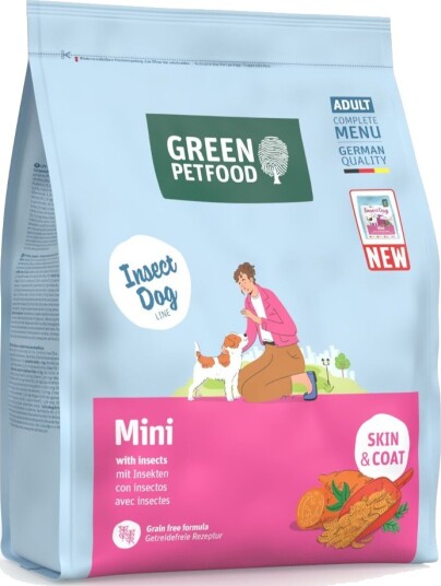 Green Petfood Tørrfôr Insect Dog Mini Med Insekter 900 G
