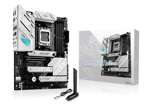 Asus Rog Strix B650-A Gaming Wifi - Hovedkort - Atx - Socket Am5 - Amd B650 Chipset - Usb-C 3.2 Gen 2X2, Usb-C 3.2 Gen2, Usb 3.2 Gen 2, Usb 3.2 Gen 1 - 2.5 Gigabit Lan, Wi-Fi 6, Bluetooth - Innbygd Grafikk (Cpu Kreves) - Hd-Lyd (8-Kanalers)
