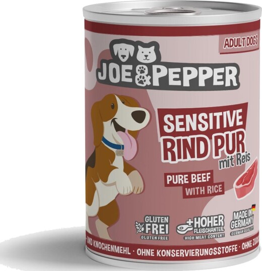Joe & Pepper våtfôr Våtfôr til Hund & Ris Storfe 400 g Joe & Pepper våtfôr Våtfôr til Hund & Ris Storfe 400 g