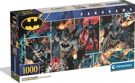 Clementoni Puzzle Panorama Batman Compact Box 1000 pieces 2D Puslespill