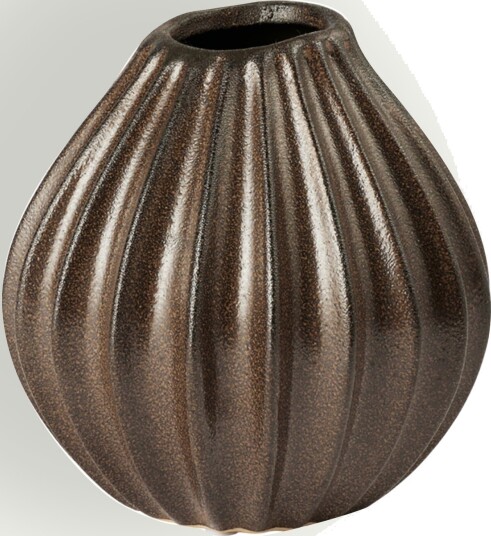 Broste Copenhagen Wide vase L 30 cm Brown