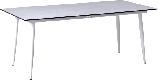 Spisebord utendørs Tolentino 90x180 cm steineffekt Hvit/Beige Spisebord utendørs Tolentino 90x180 cm steineffekt Hvit/Beige