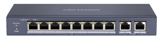 Hikvision Value Series Ds-3E0310p-E/M - Switch - Ikke-Styrt - 8 X 10/100 (Poe+) + 2 X 10/100/1000 - Stasjonær - Poe+ (60 W)