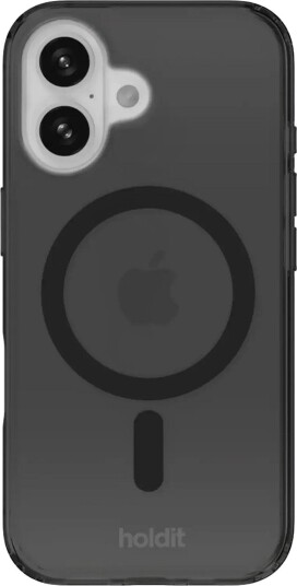 Holdit Transparent Case Magsafe Cpt. iPhone 16 BLACK