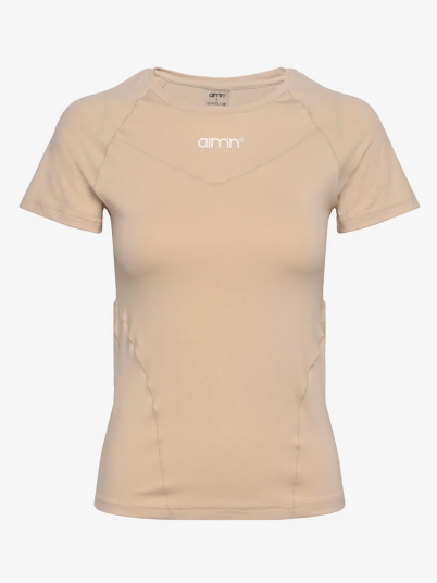 Aim'n Soft Basic Short Sleeve Beige L