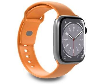 Puro Silicone watchband for Apple Watch 42–44–45-49 mm, l. orange