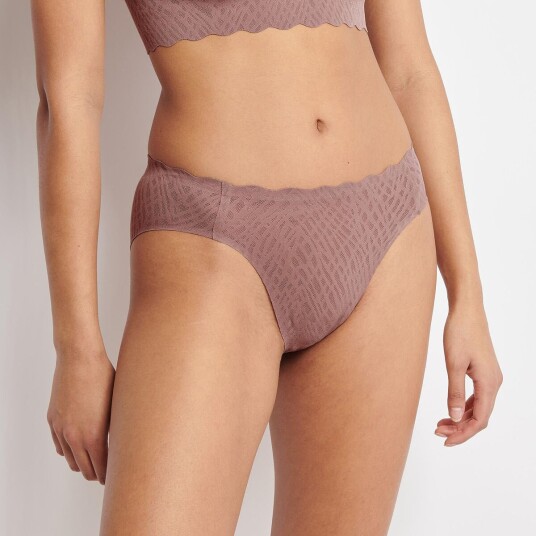 Sloggi Truser ZERO Feel Bliss High Leg Brief Brun Small Dame
