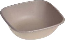Salatskål 750 Ml 170X170x55 Mm Biocoated Bagasse Bionedbrydelig Brun,4 Ps X 125 Stk/Krt