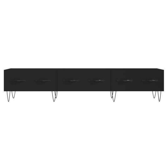 vidaXL TV-benk svart 150x36x30 cm konstruert tre vidaXL TV-benk svart 150x36x30 cm konstruert tre