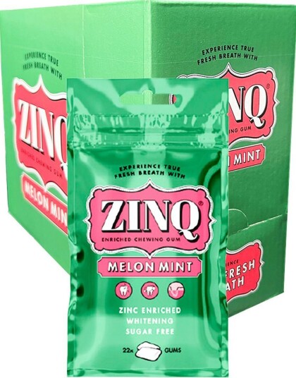 15 stk Zinq Tyggegummi med Melon Mint   Hel Eske 472,5 gram