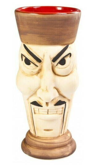 Tiki Fu Manchu drinkglass