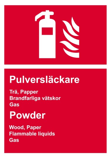 Sticker Pulverbrannslukker