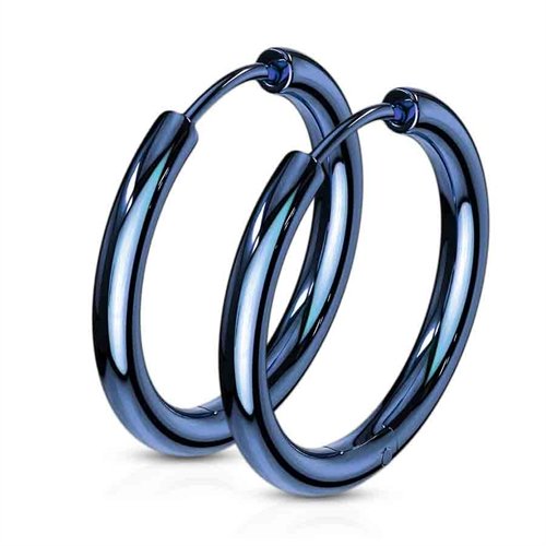 Bluecoated Øredobber i rustfritt stål 18mm Bluecoated Øredobber i rustfritt stål 18mm