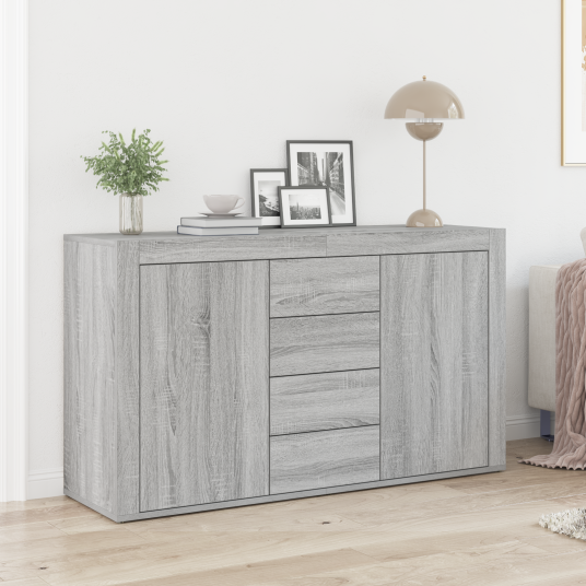 Serviesskap Grå sonoma 120 x 36 x 69 cm Konstruert tre