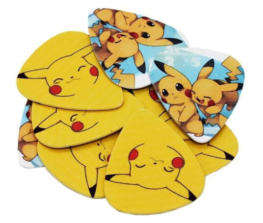 Pikachu Plektrum i 10-pack - Gitar tilbehør
