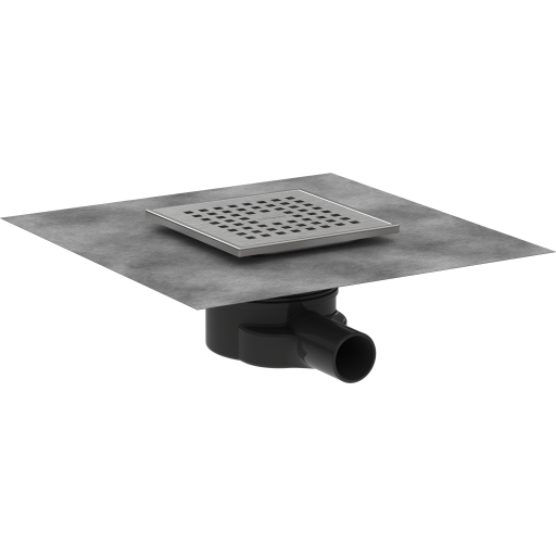 Hansgrohe Raindrain Point Komplett Sluk 150 mm Børstet Rustfritt Stål