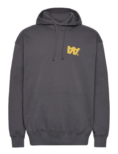 WOOD WOOD Wwcass Letter Hoodie Gots - Grey - XXS