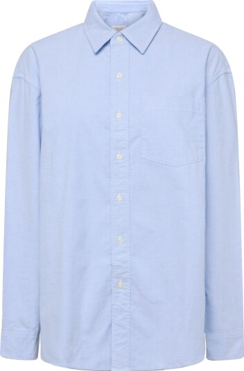 American Eagle Perfect Blue Oversized Csc Yd Oxford Shirt Blue XS