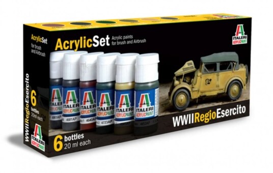 Italeri Acrylic Set WWII Regio Esercito (6stk. 20ml)