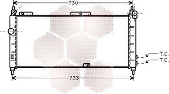 Radiator VAN WEZEL 37002203