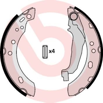 Bremsesko sett BREMBO S 56 507 Bremsesko sett BREMBO S 56 507