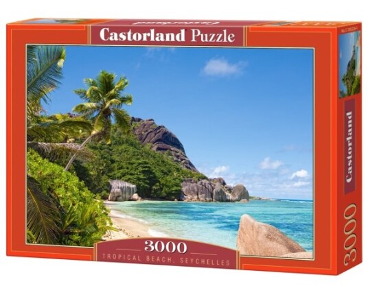 Castorland Tropical Beach Seychelles 3000 Pcs 3000 Stykker Landskap 9 År