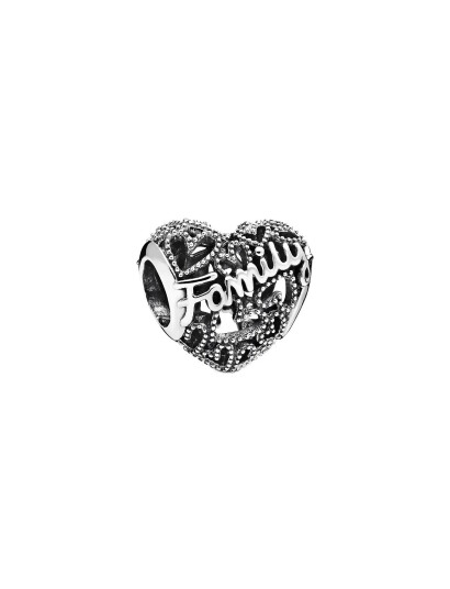 Pandora Heart Sterling Silver Charm - Silver - ONE SIZE Pandora Heart Sterling Silver Charm - Silver - ONE SIZE